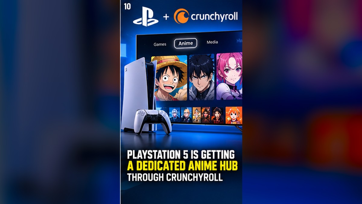 PlayStation 5 Is Getting a Dedicated Anime Hub Through Crunchyroll — original editorial gaming news illustration