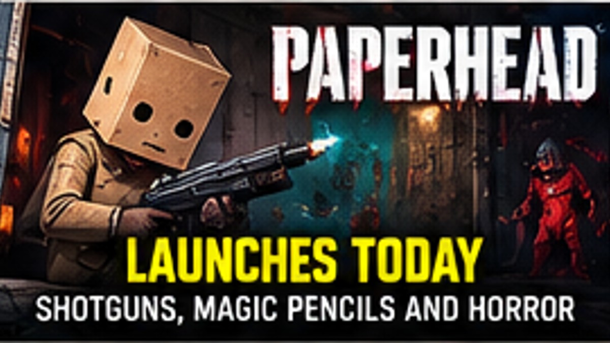 PAPERHEAD Launches Today With Shotguns, Magic Pencils and the Deeply Unsettling Question of Why Cardboard Bleeds — original editorial gaming news illustration