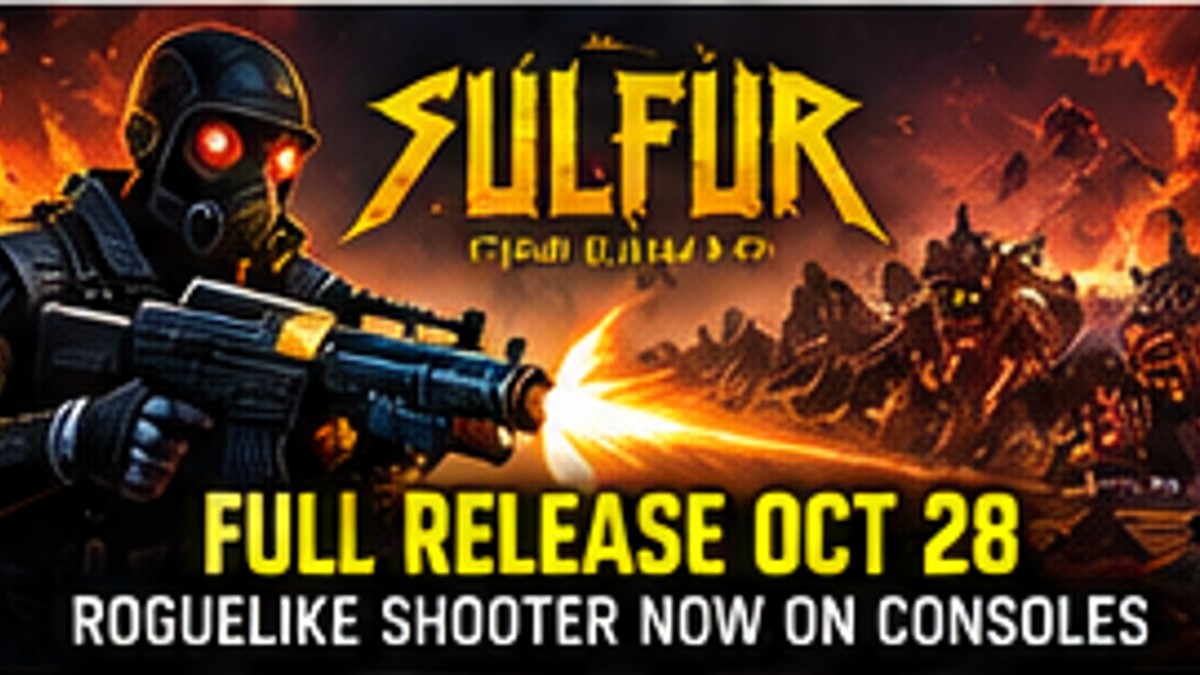 SULFUR Leaves Early Access on October 28 and Brings Its Brutal Roguelike Shooter to Consoles — original editorial gaming news illustration