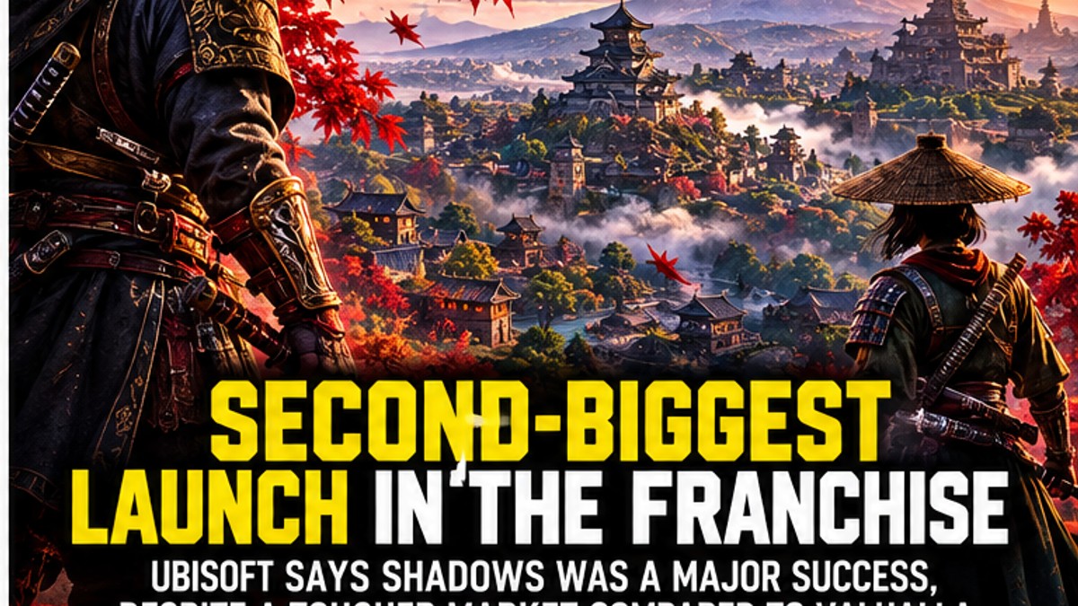 Assassin's Creed Shadows Becomes Franchise's Second-Biggest Launch as Ubisoft Defends Comparison With Valhalla — original editorial gaming news illustration