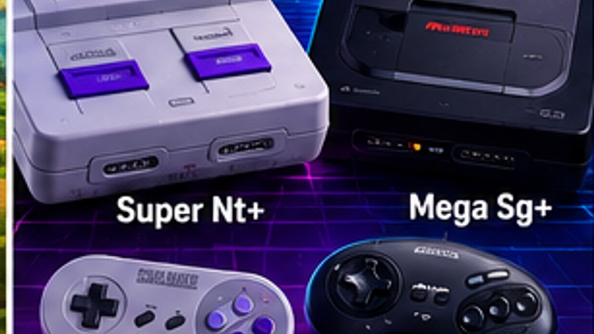 Analogue Revives the Super Nt and Mega Sg With New Plus Consoles for Original Cartridges — original editorial gaming news illustration