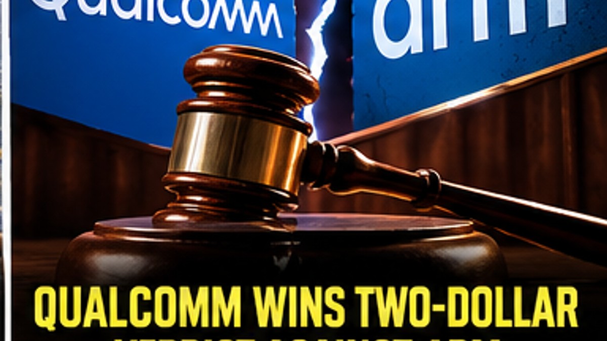 Qualcomm Wins Two-Dollar Verdict Against Arm in Chip Licensing Dispute With Potential Billion-Dollar Consequences — original editorial gaming news illustration