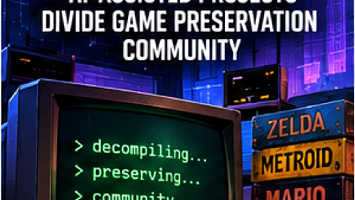 Major Game Decompilation Website Shuts Down as AI-Assisted Projects Divide Preservation Community — original editorial gaming news illustration