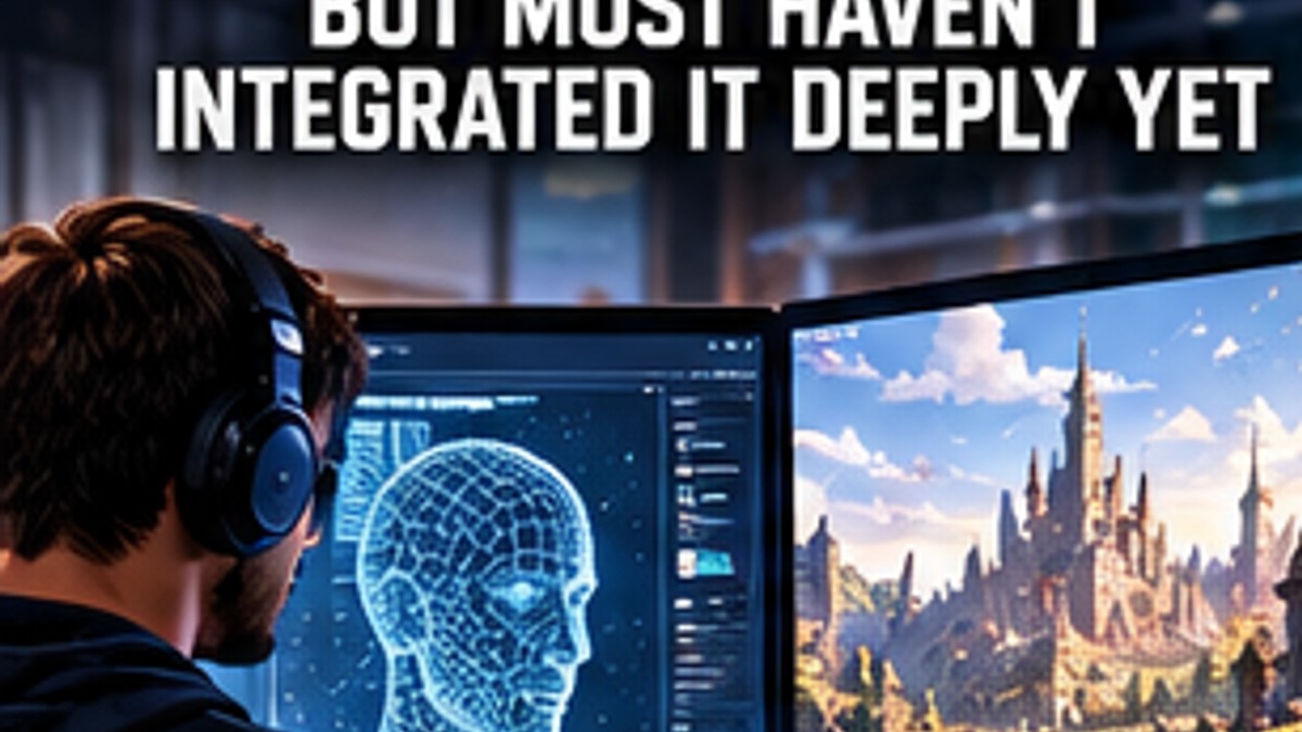 New Industry Study Finds 94 Percent of Game Studios Use AI but Most Have Yet to Integrate It Deeply — original editorial gaming news illustration