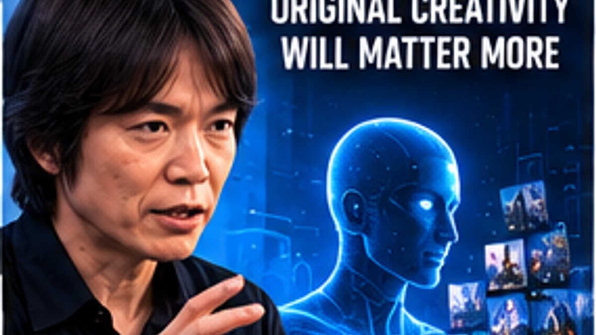 Masahiro Sakurai Discusses AI and the Growing Importance of Original Game Design — original editorial gaming news illustration