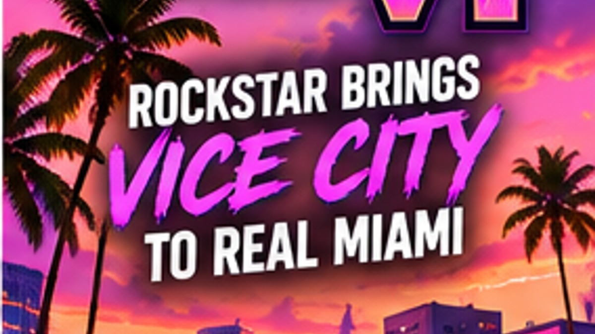 Rockstar Reportedly Brings Vice City Marketing Into Real-World Miami — original editorial gaming news illustration