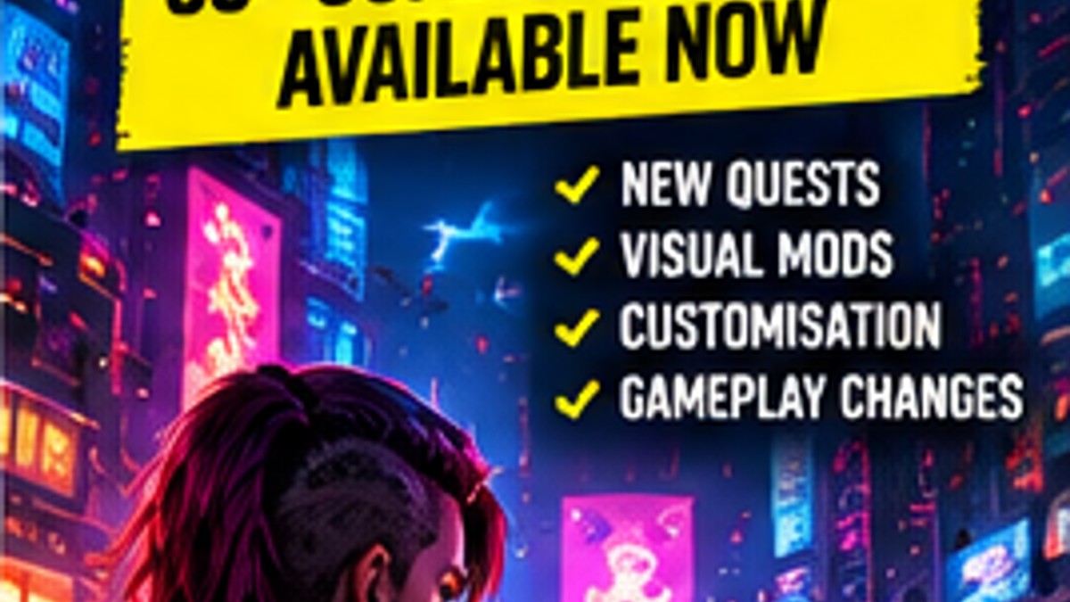 Cyberpunk 2077 Expands Console Mod Support With Community-Created Content — original editorial gaming news illustration