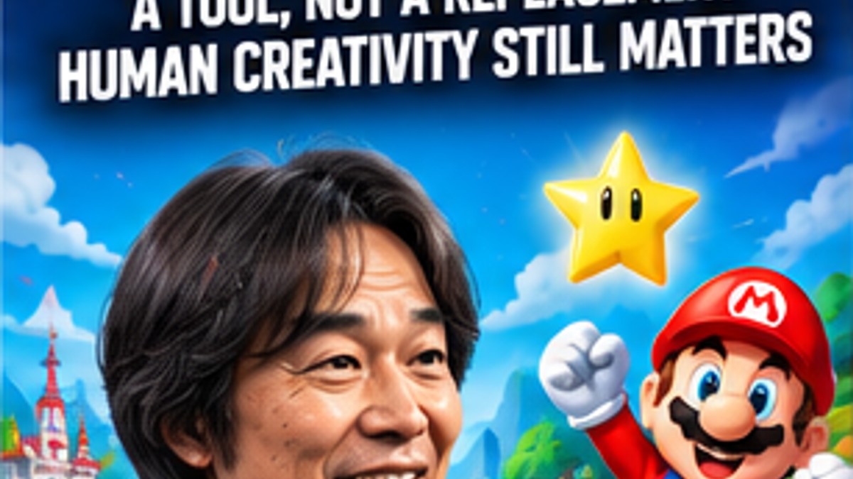 Shigeru Miyamoto Says AI Offers Opportunity to Reconsider What Matters in Game Development — original editorial gaming news illustration