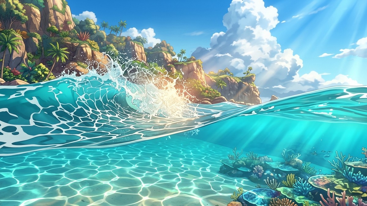 Game Freak Research Into Advanced Water Simulation Raises Questions About Pokémon's Technical Future — original editorial gaming news illustration