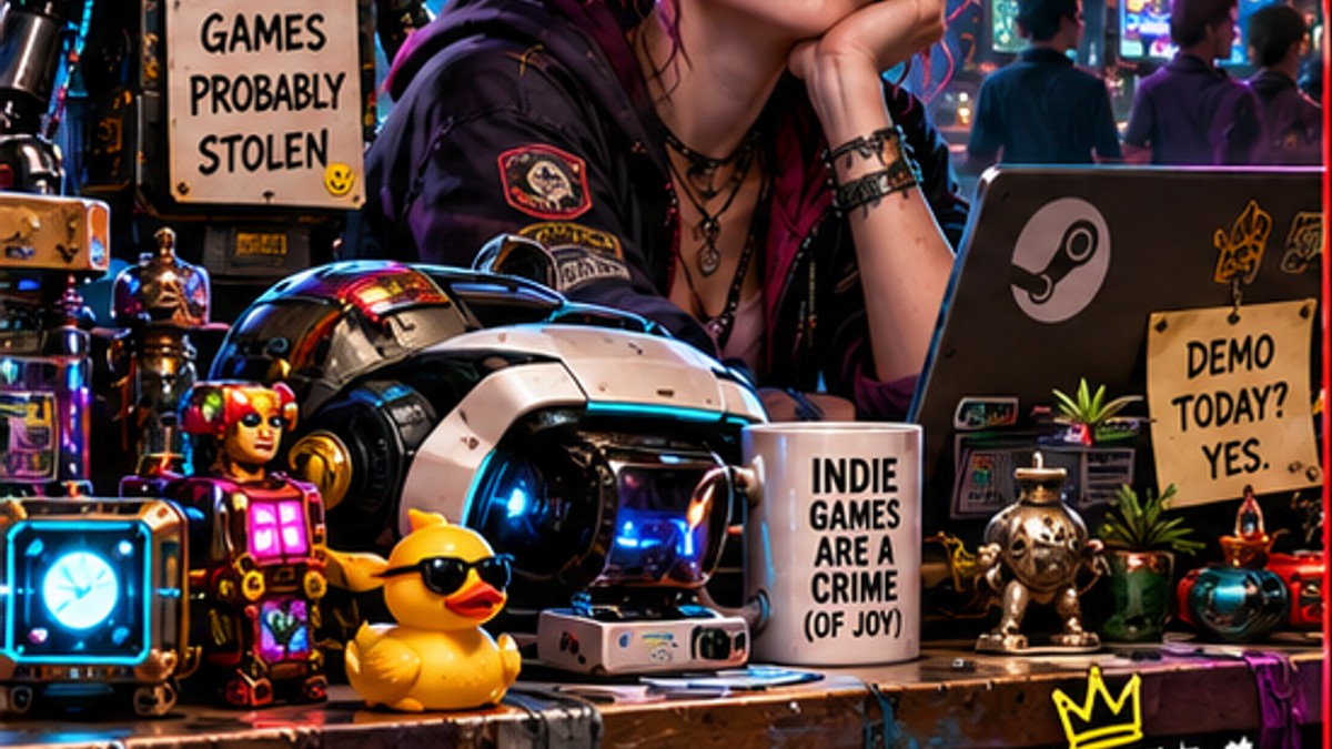 Probably Stolen Leads Steam Next Fest Demo Charts as Indie Games Compete for Attention — original editorial gaming news illustration