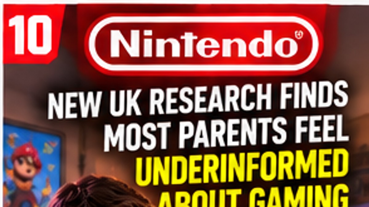 Nintendo Research Finds Most UK Parents Feel Underinformed About Their Children's Gaming — original editorial gaming news illustration