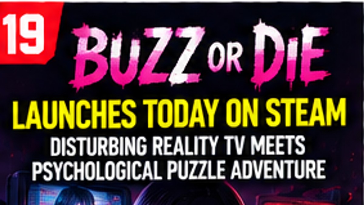 BUZZ or DIE Launches With Disturbing Reality Television and Psychological Puzzle Mechanics — original editorial gaming news illustration