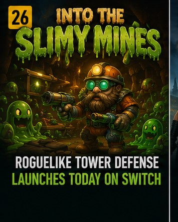 Into the Slimy Mines launches today on Switch