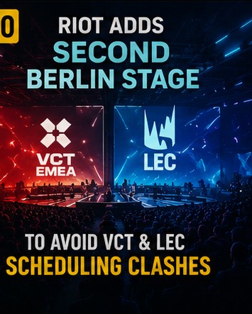 Riot adds second Berlin stage to avoid VCT and LEC clashes