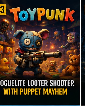Toypunk revealed as roguelite looter shooter with puppet chaos