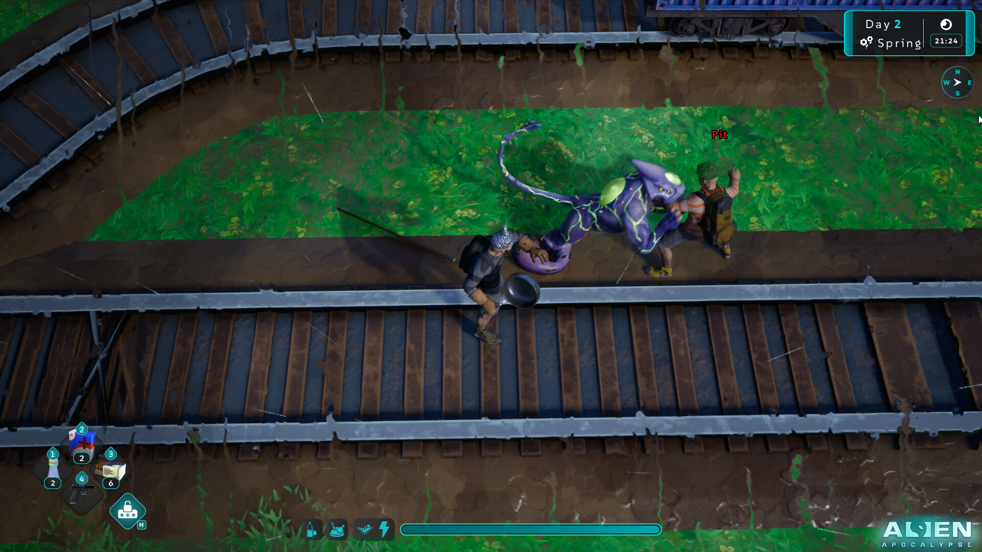 Scavenging for supplies in the ruins of civilization