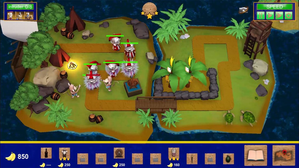 Diverse enemy waves with unique abilities and magical resistances